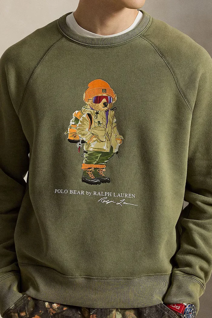 Polo Ralph Lauren суичър мъжки с памук зелен 710B28795