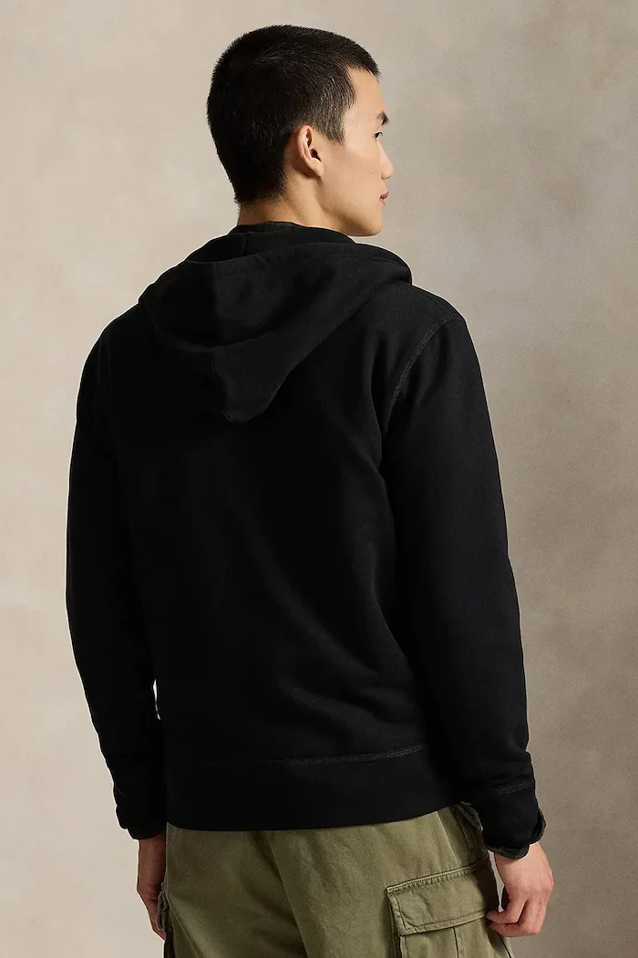 Polo Ralph Lauren Суичър мъжки в черно с изчистен дизайн