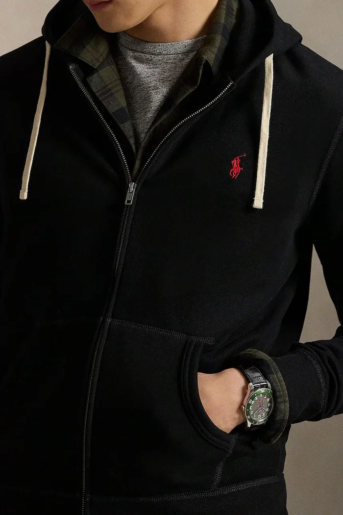 Polo Ralph Lauren Суичър мъжки в черно с изчистен дизайн