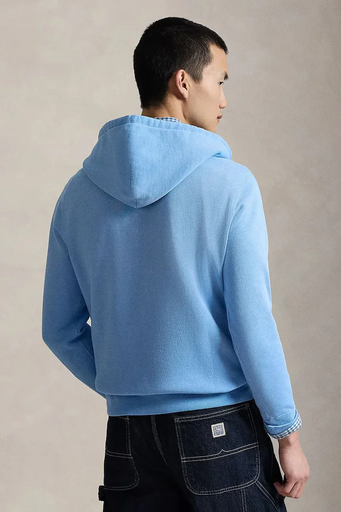 Polo Ralph Lauren Суичър мъжки в синьо с качулка с принт 710B14619