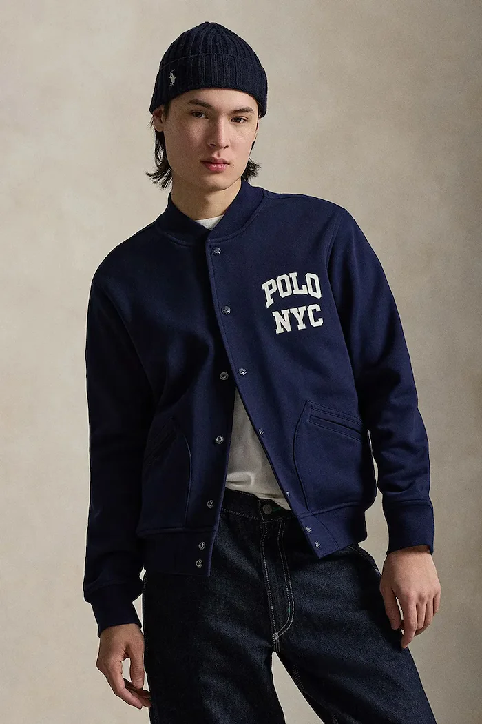 Polo Ralph Lauren Суичър мъжки в тъмносиньо с принт 710A13244