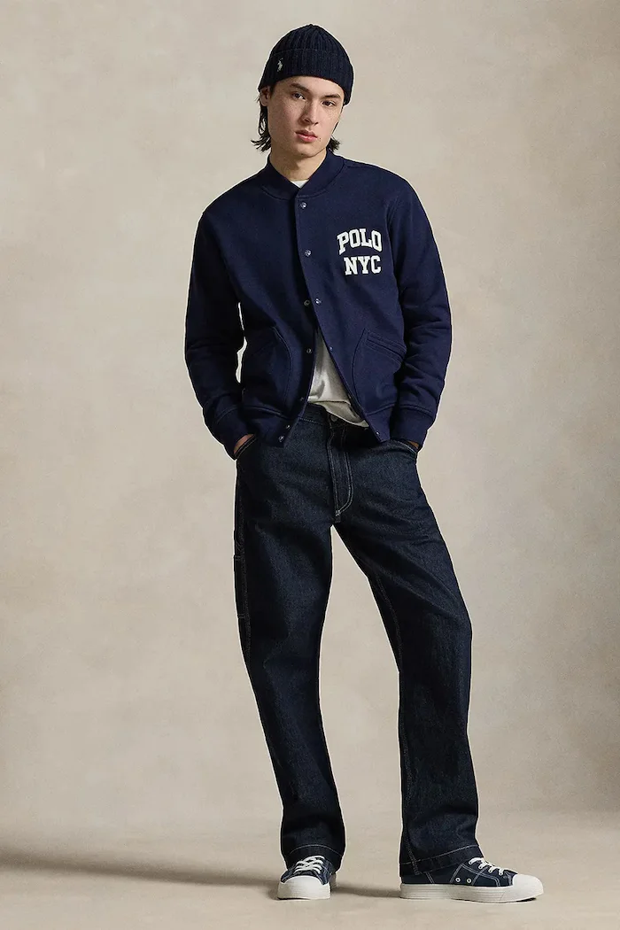 Polo Ralph Lauren Суичър мъжки в тъмносиньо с принт 710A13244