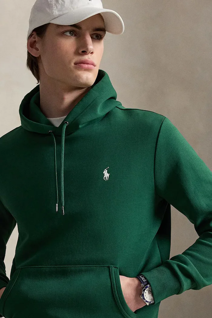 Polo Ralph Lauren суичър с качулка мъжки зелен 710907092