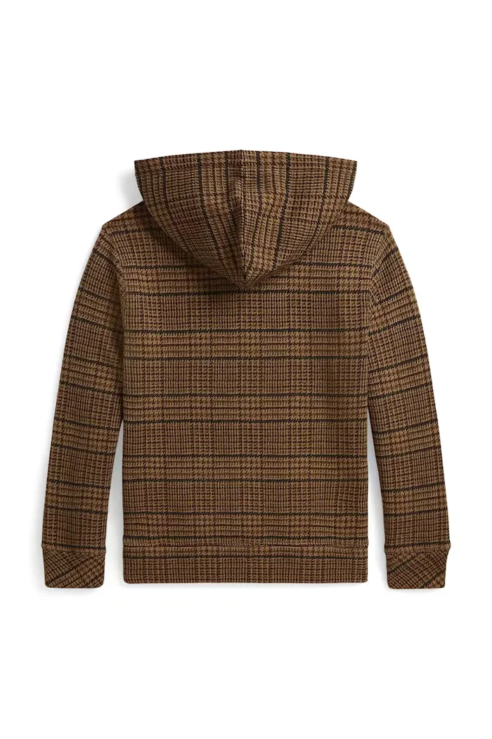 Polo Ralph Lauren суичър с качулка за деца с памук бежов 323B27801001