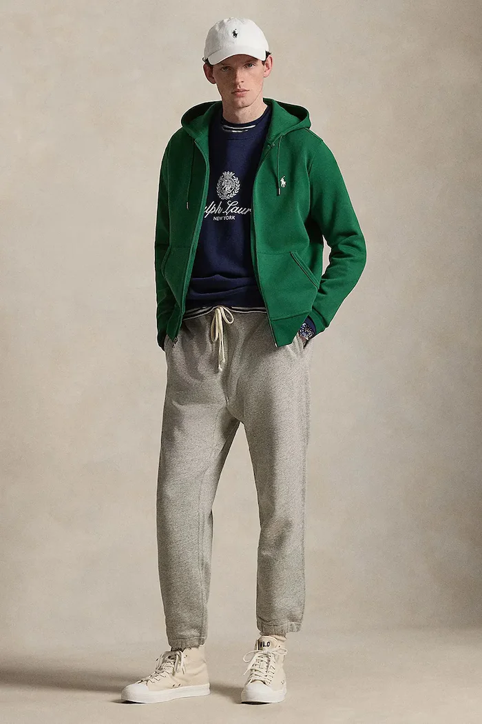 Polo Ralph Lauren суичър с цип и качулка тъмносин 710881517