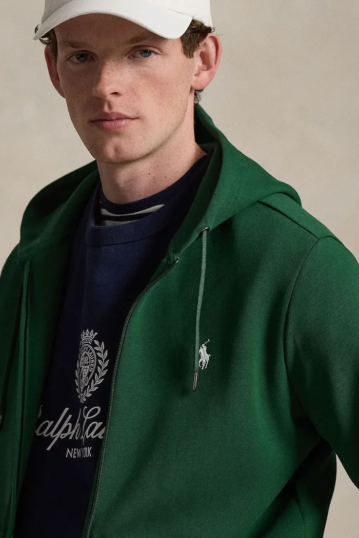 Polo Ralph Lauren суичър с цип и качулка тъмносин 710881517