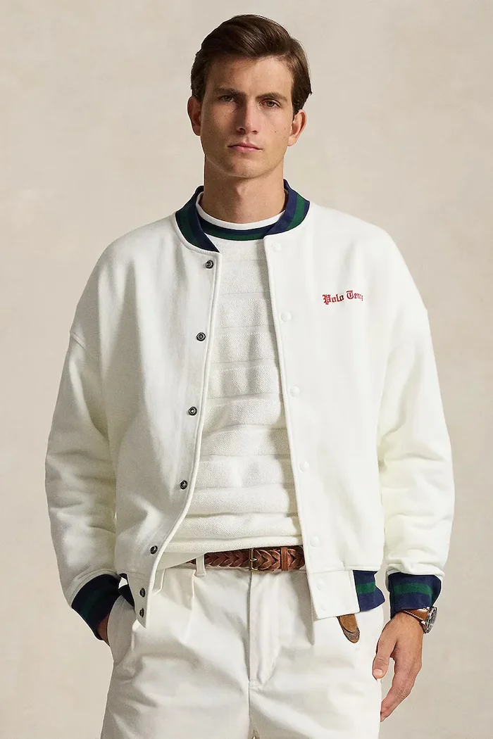 Polo Ralph Lauren суичър с цип мъжки бял 710B19233