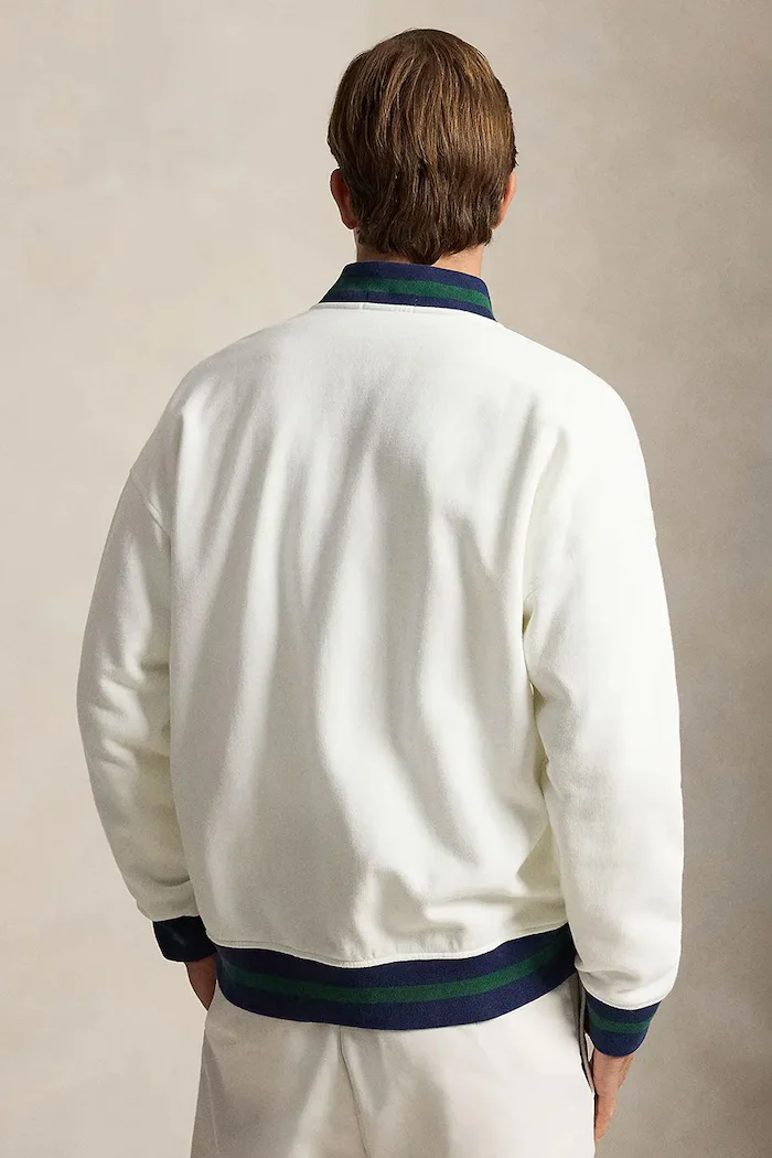 Polo Ralph Lauren суичър с цип мъжки бял 710B19233