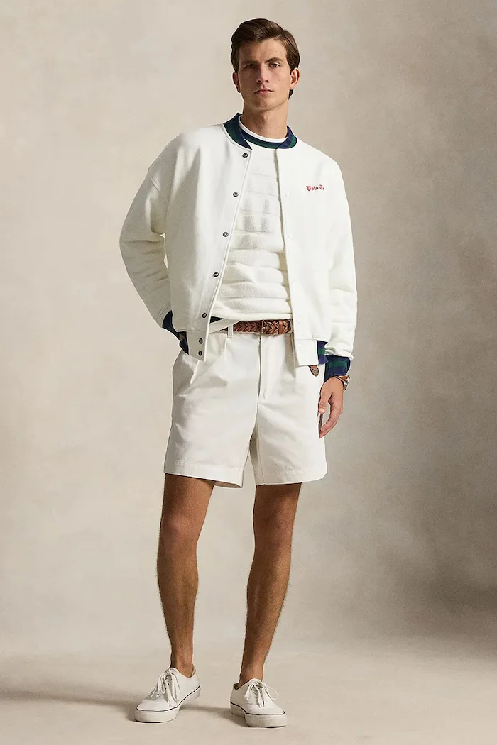 Polo Ralph Lauren суичър с цип мъжки бял 710B19233
