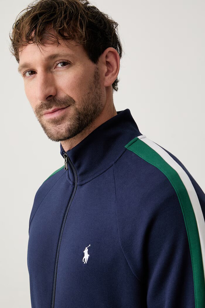 Polo Ralph Lauren суичър с цип мъжки с памук тъмносин 710B20430