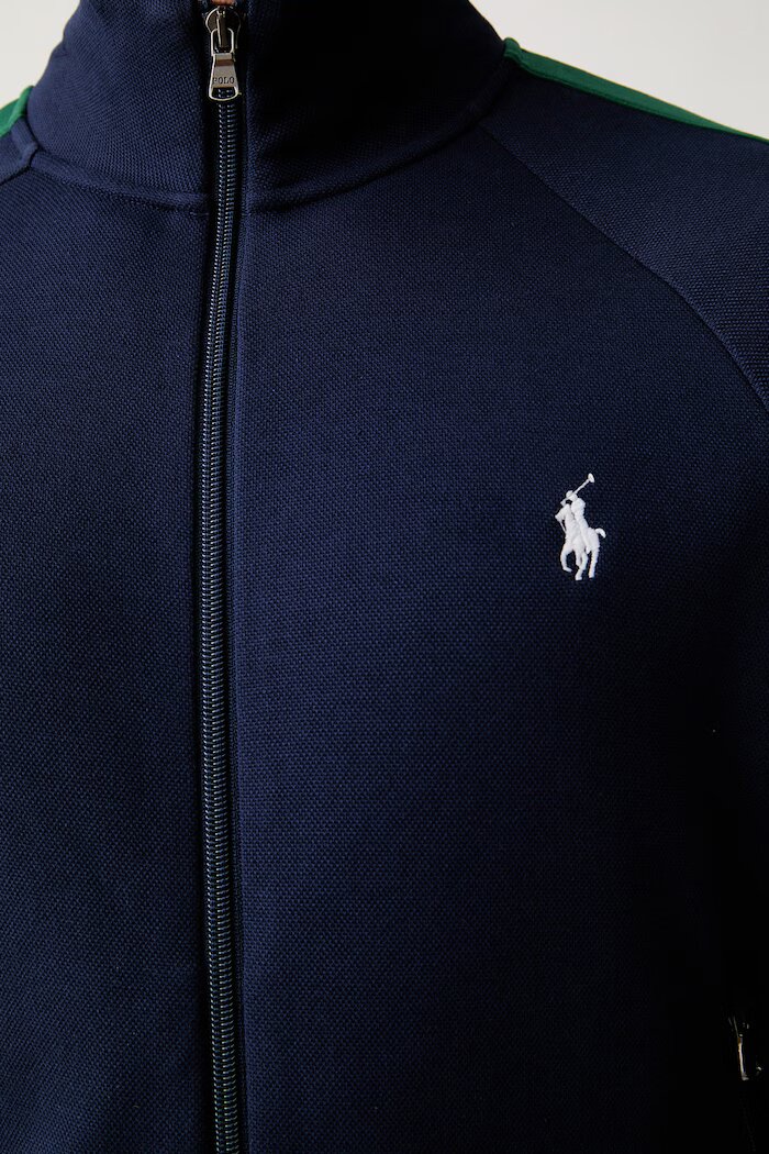 Polo Ralph Lauren суичър с цип мъжки с памук тъмносин 710B20430