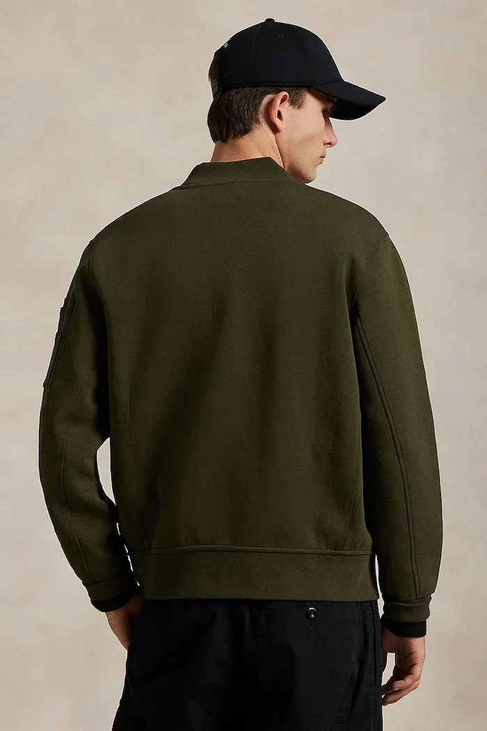 Polo Ralph Lauren суичър с цип мъжки с памук зелен 710980339