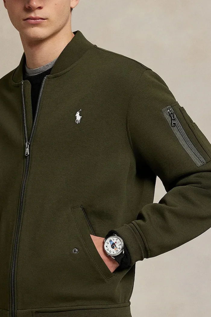 Polo Ralph Lauren суичър с цип мъжки с памук зелен 710980339