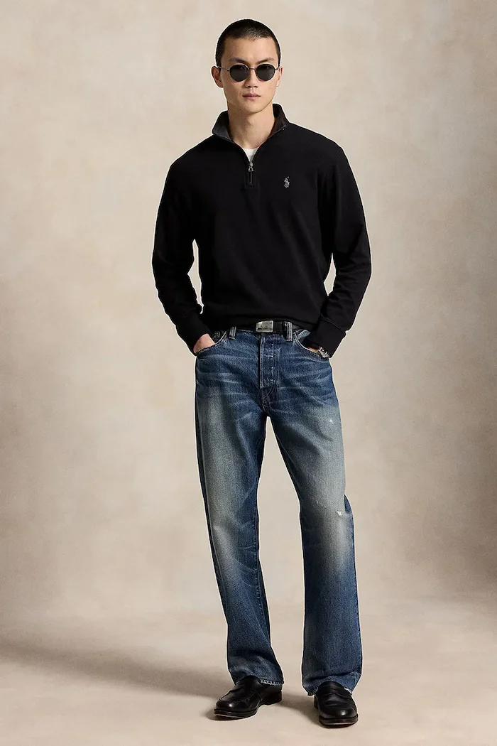Polo Ralph Lauren Суичър в черно с изчистен дизайн 710812963037