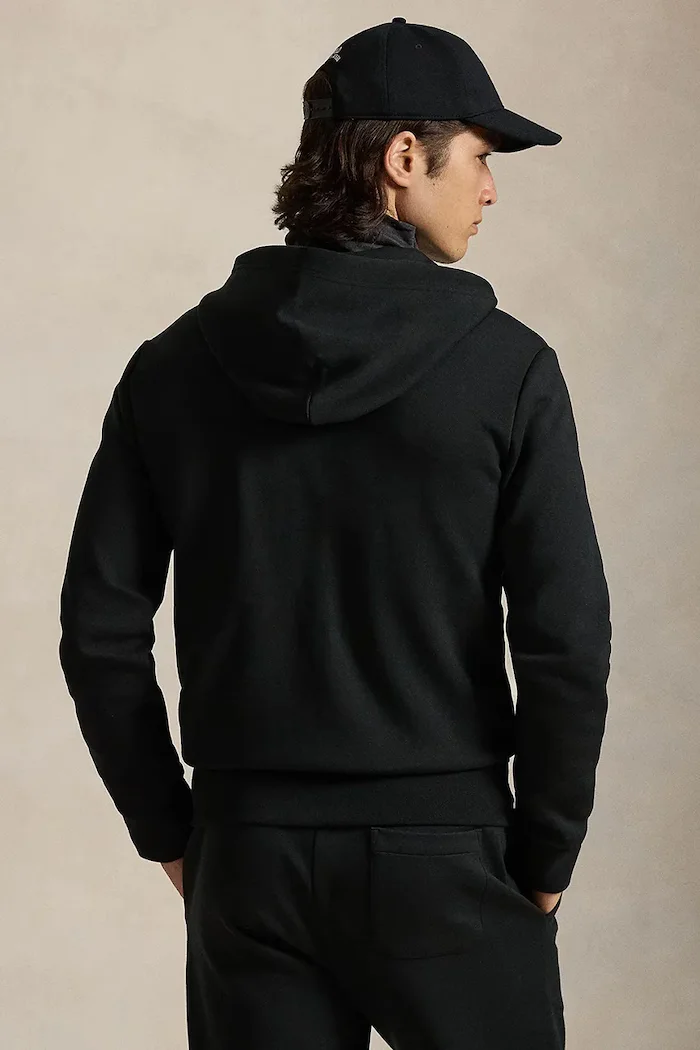 Polo Ralph Lauren Суичър в черно с качулка изчистен дизайн 710888282