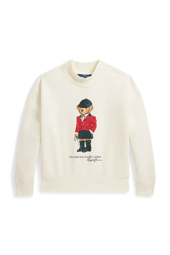 Polo Ralph Lauren суичър за деца с памук бежов 313B28482001