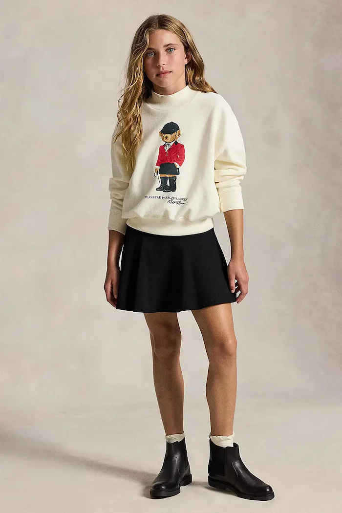 Polo Ralph Lauren суичър за деца с памук бежов 313B28482001