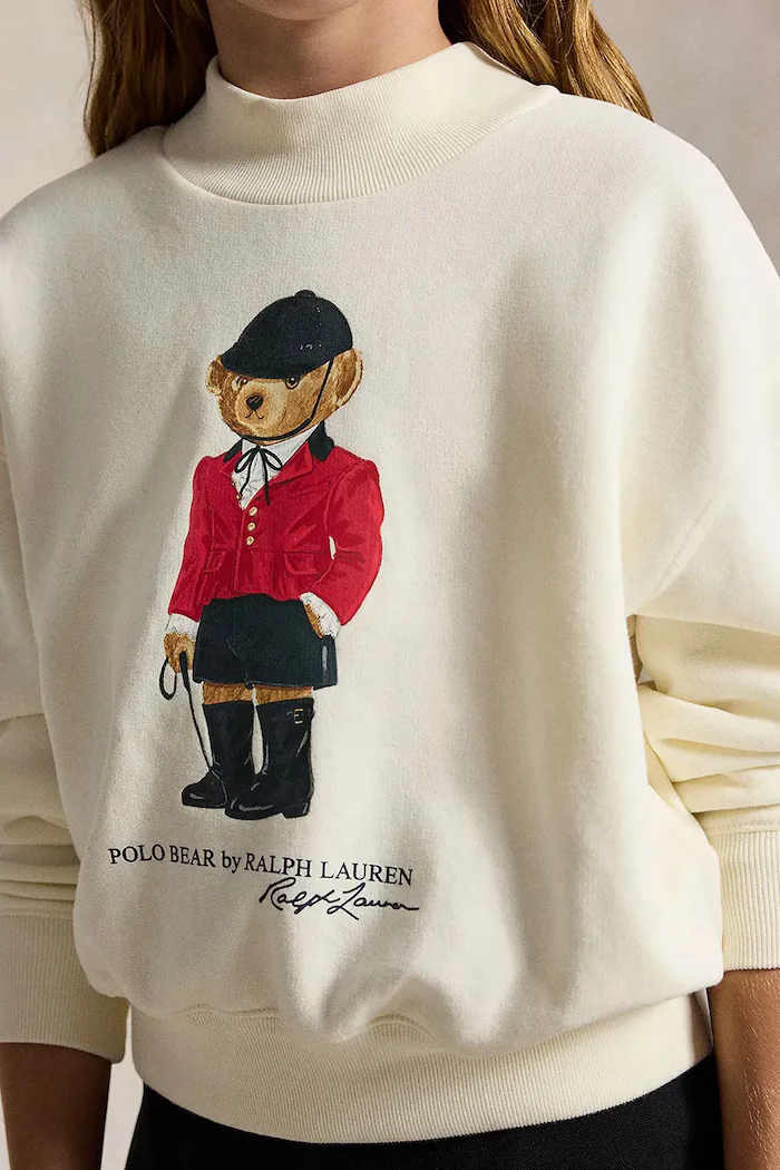 Polo Ralph Lauren суичър за деца с памук бежов 313B28482001