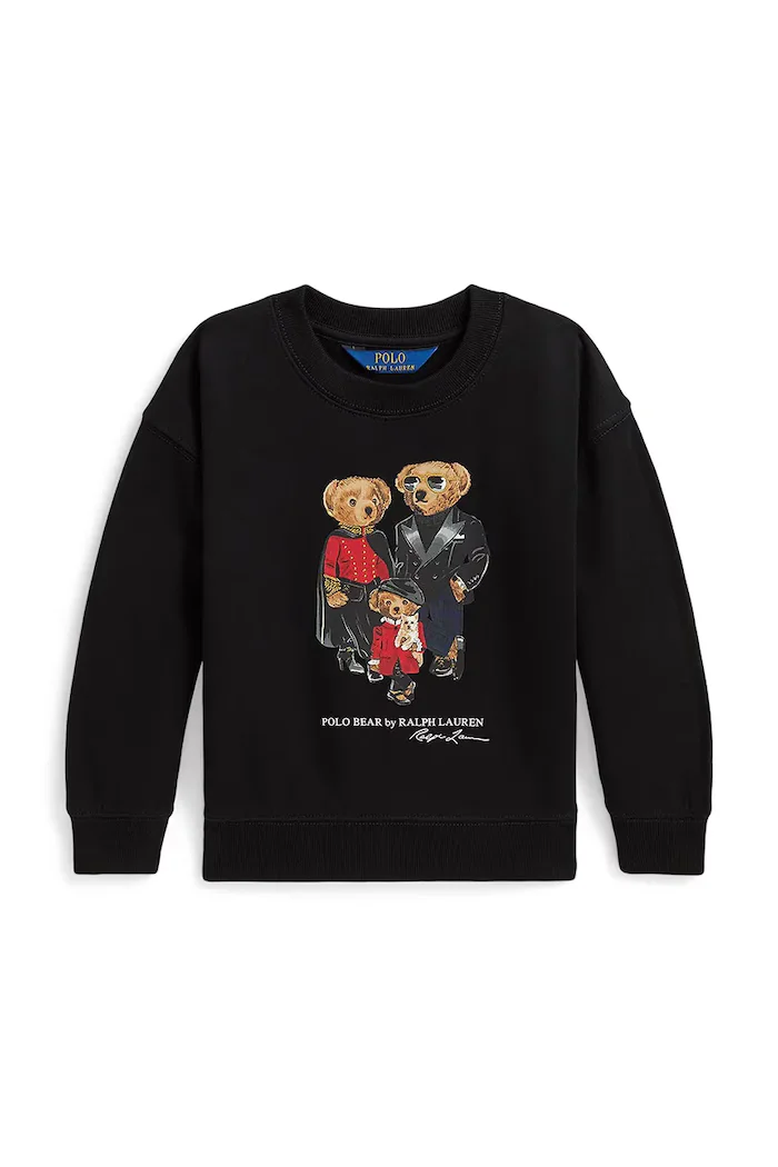 Polo Ralph Lauren суичър за деца с памук черен 312B31542001