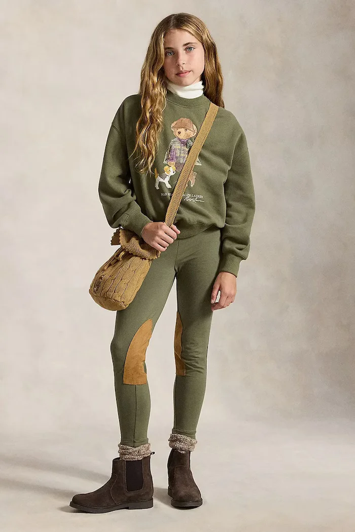Polo Ralph Lauren суичър за деца с памук зелен 313B26298001