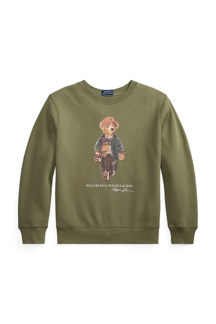 Polo Ralph Lauren суичър за деца с памук зелен 323B27294001