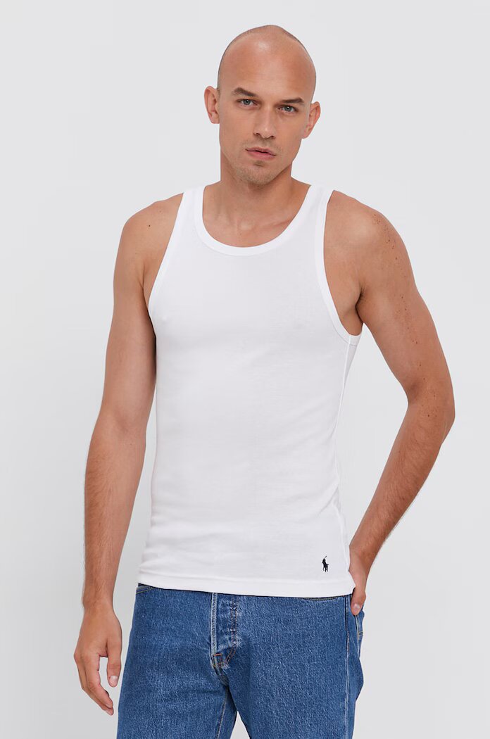 Polo Ralph Lauren Тениска (2 броя) мъжка в бяло 714835886001