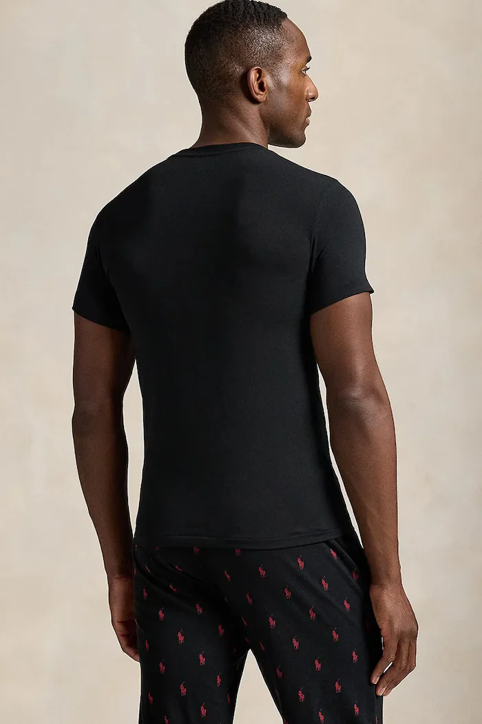 Polo Ralph Lauren Тениска (2 броя) мъжка в черно с изчистен дизайн 714835960001