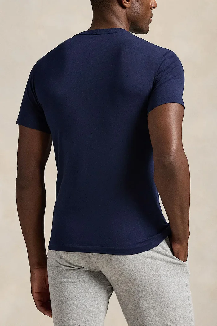 Polo Ralph Lauren Тениска (2 броя) мъжка в тъмносиньо с изчистен дизайн 714835960004
