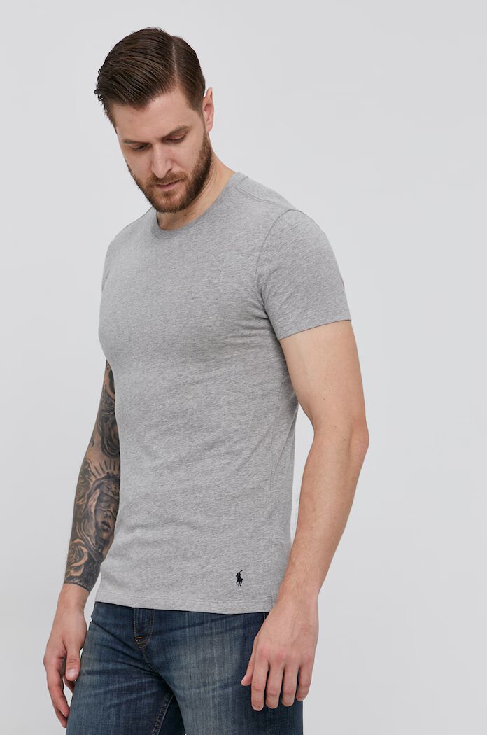 Polo Ralph Lauren Тениска (3 броя) мъжка в черно с изчистен дизайн