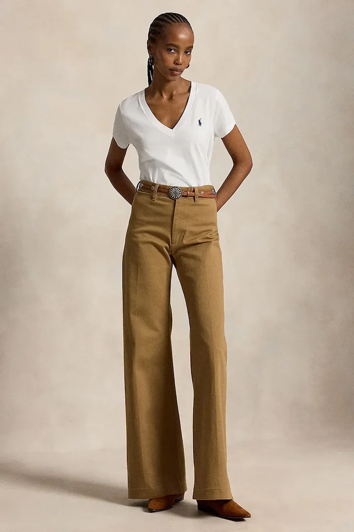 Polo Ralph Lauren тениска basic дамска от памук бяла 211B14611