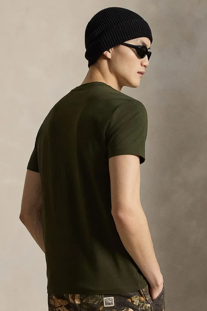 Polo Ralph Lauren тениска basic мъжка от памук зелена 710671438