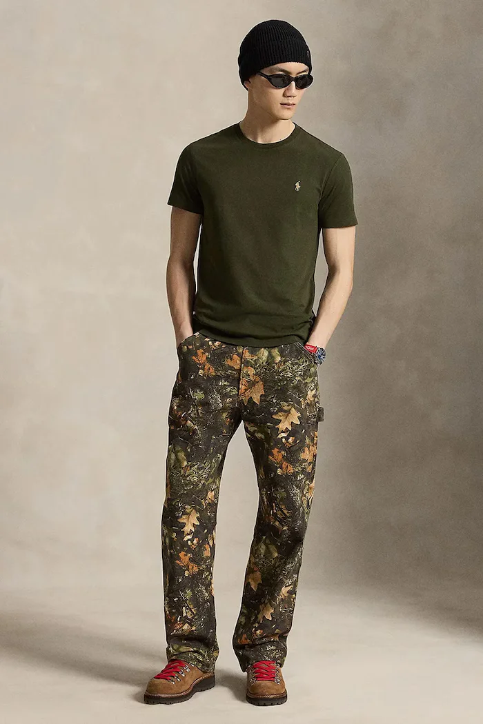 Polo Ralph Lauren тениска basic мъжка от памук зелена 710671438