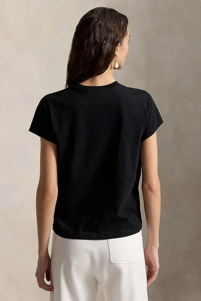 Polo Ralph Lauren тениска дамска от памук черна 211B14605