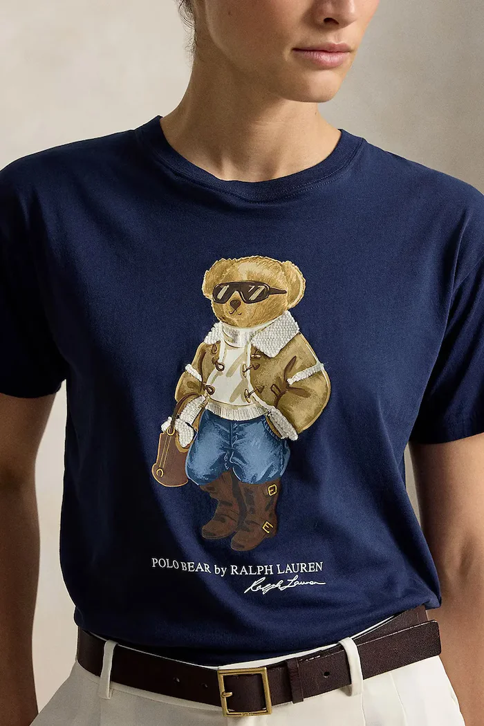 Polo Ralph Lauren тениска дамска от памук тъмносиня 211B23863