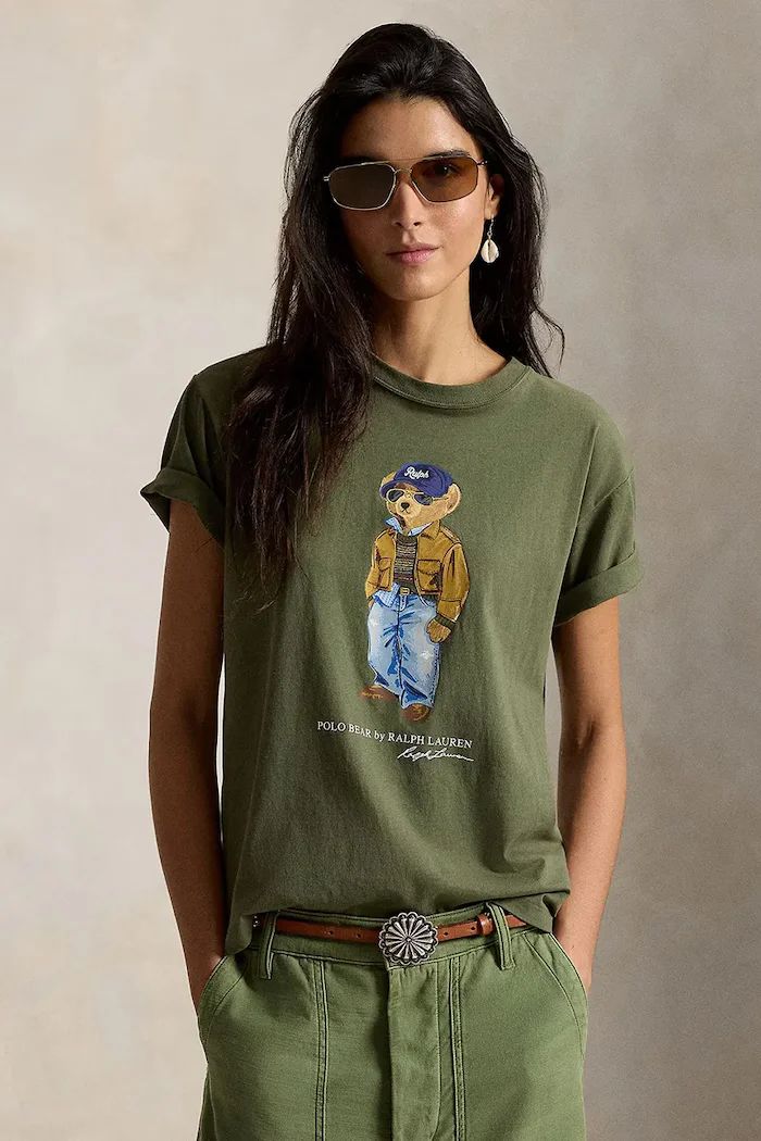 Polo Ralph Lauren тениска дамска от памук зелена 211B17806