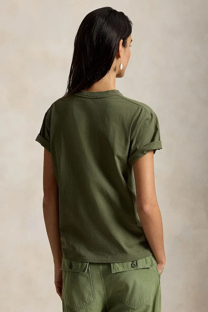 Polo Ralph Lauren тениска дамска от памук зелена 211B17806
