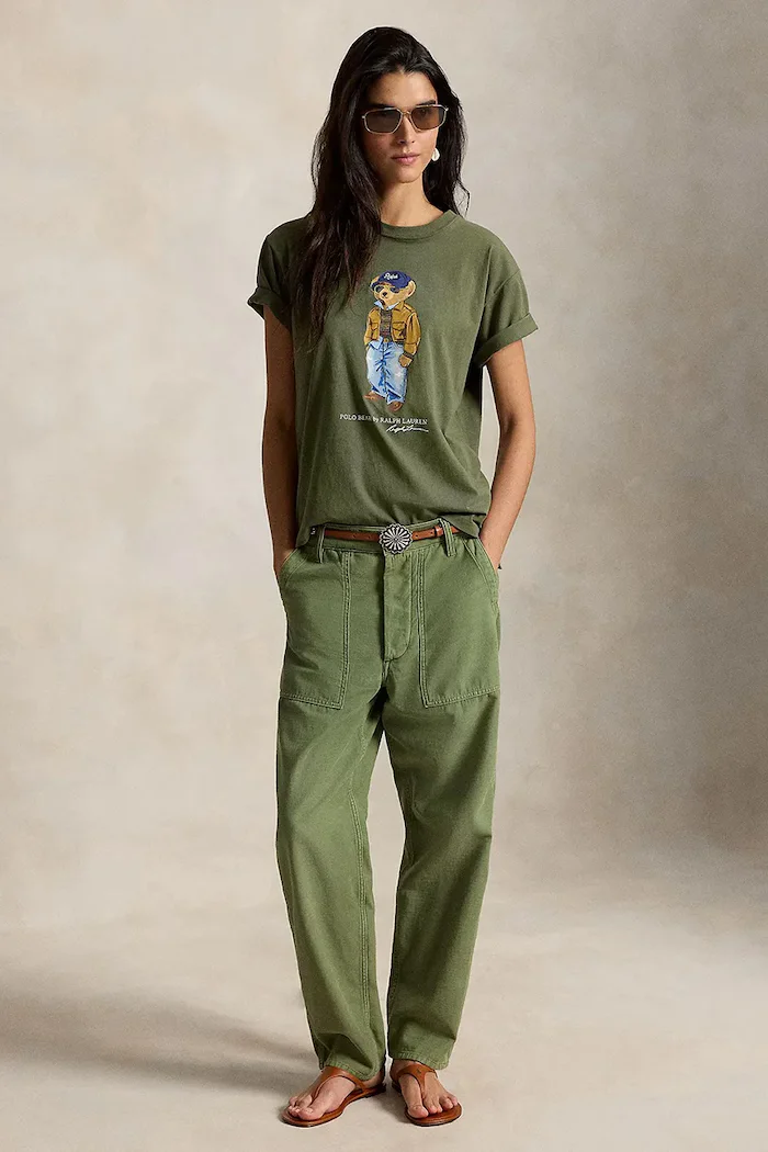 Polo Ralph Lauren тениска дамска от памук зелена 211B17806