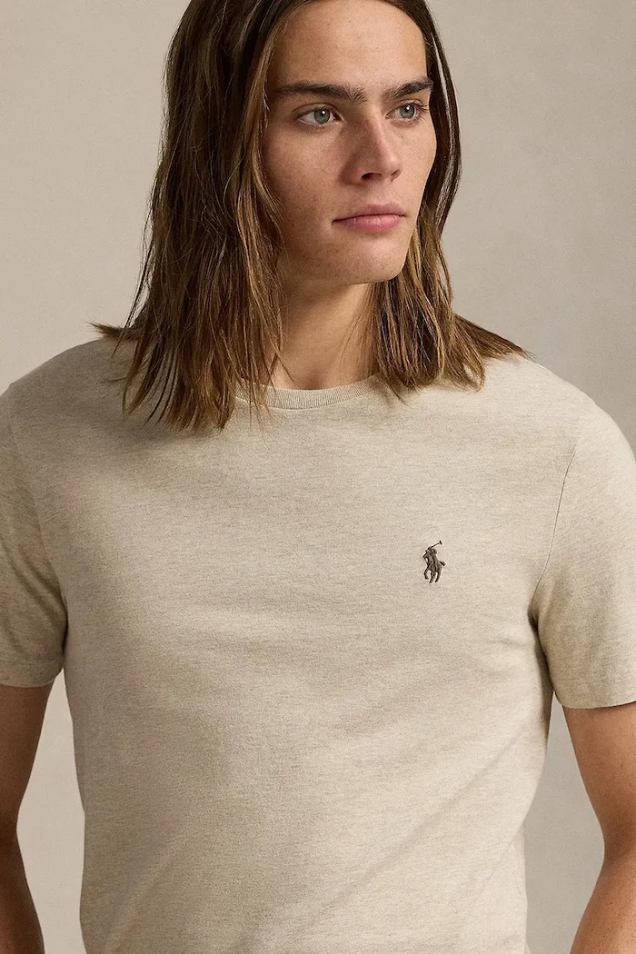 Polo Ralph Lauren Тениска мъжка в бежово с изчистен дизайн