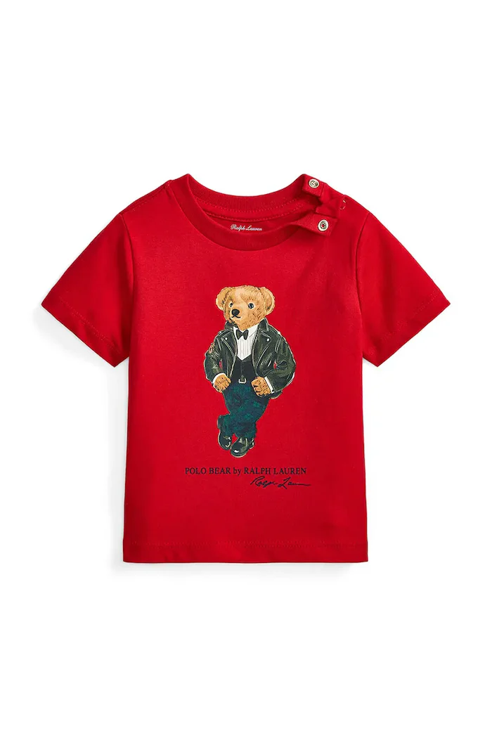 Polo Ralph Lauren тениска за бебе от памук червена 320B29156001