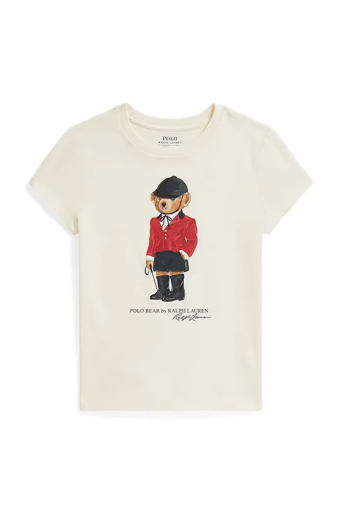 Polo Ralph Lauren тениска за деца от памук бежова 313B28481001