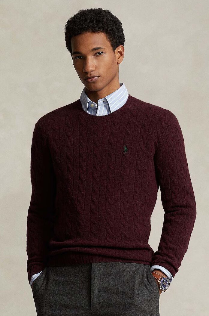 Polo Ralph Lauren Вълнен пуловер мъжки в зелено