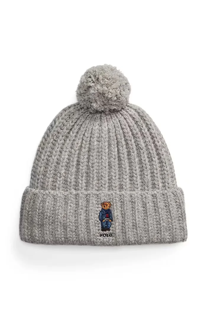 Polo Ralph Lauren Вълнена шапка в сиво 455936112
