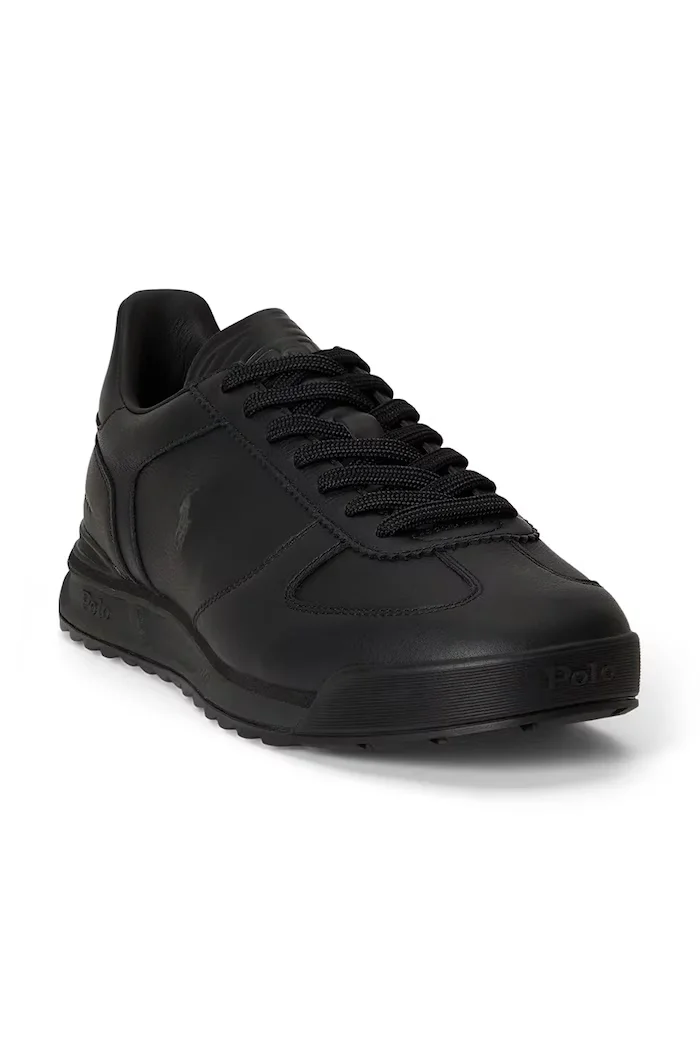 Polo Ralph Lauren Varick Sig маратонки мъжки от кожа черни 809P17877001