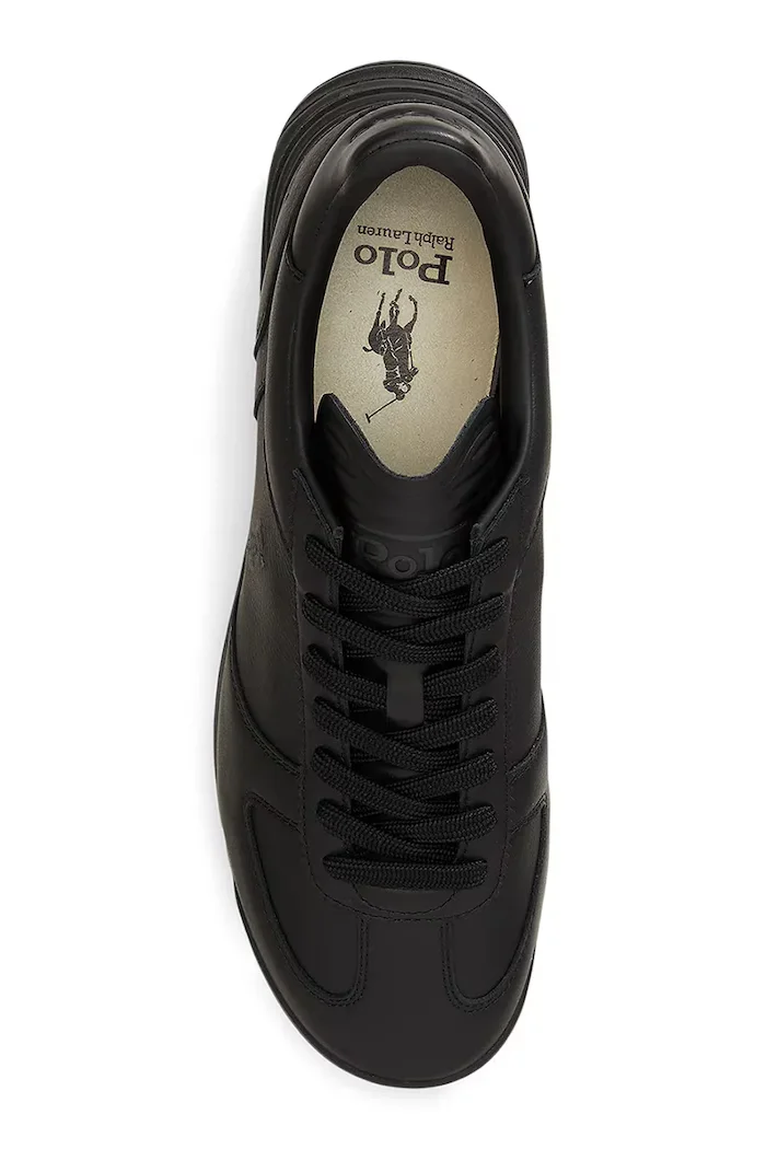 Polo Ralph Lauren Varick Sig маратонки мъжки от кожа черни 809P17877001