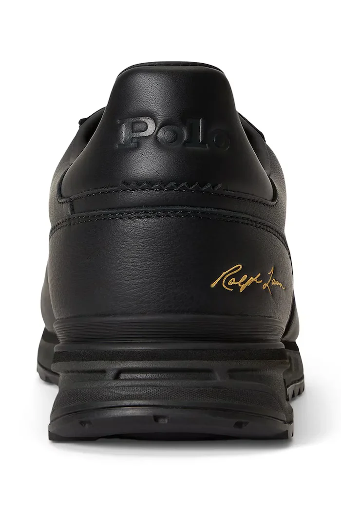 Polo Ralph Lauren Varick Sig маратонки мъжки от кожа черни 809P17877001