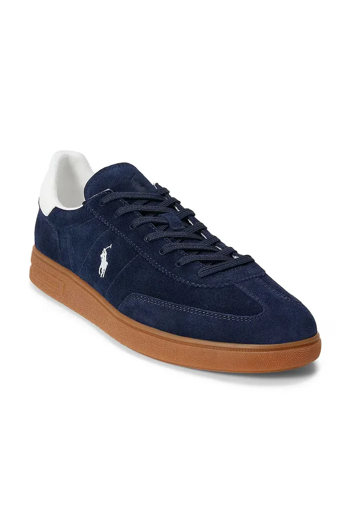 Polo Ralph Lauren Велурени маратонки Bedford Pp мъжки в тъмносиньо 809978008001
