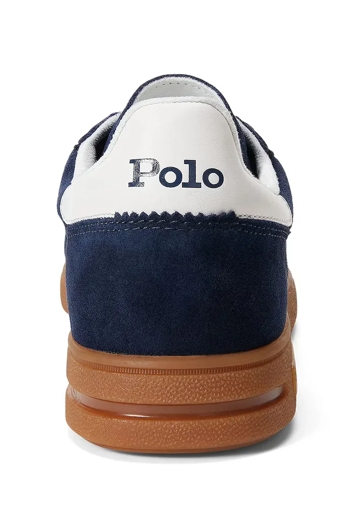 Polo Ralph Lauren Велурени маратонки Bedford Pp мъжки в тъмносиньо 809978008001