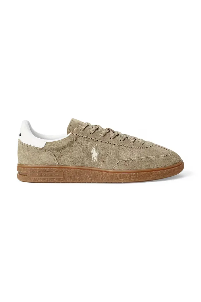Polo Ralph Lauren Велурени маратонки Bedford Pp в бежово 809967889002