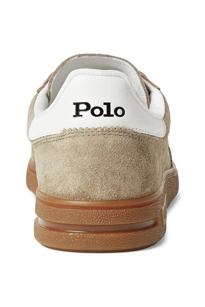 Polo Ralph Lauren Велурени маратонки Bedford Pp в бежово 809967889002