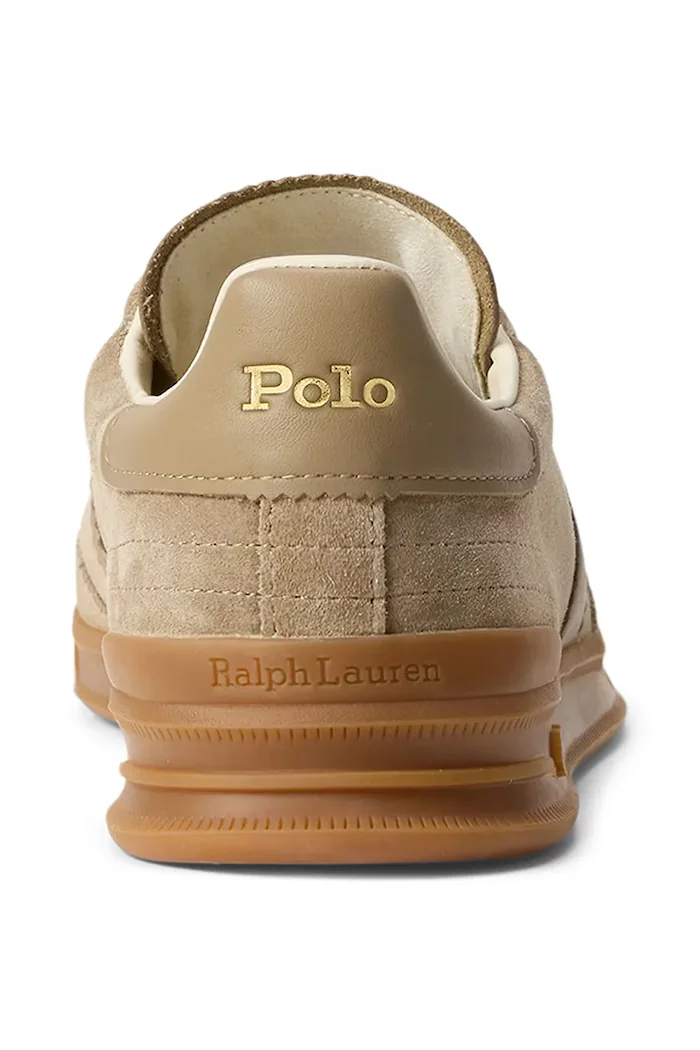 Polo Ralph Lauren Велурени маратонки Hrt Aera Pp в бежово 809978010002